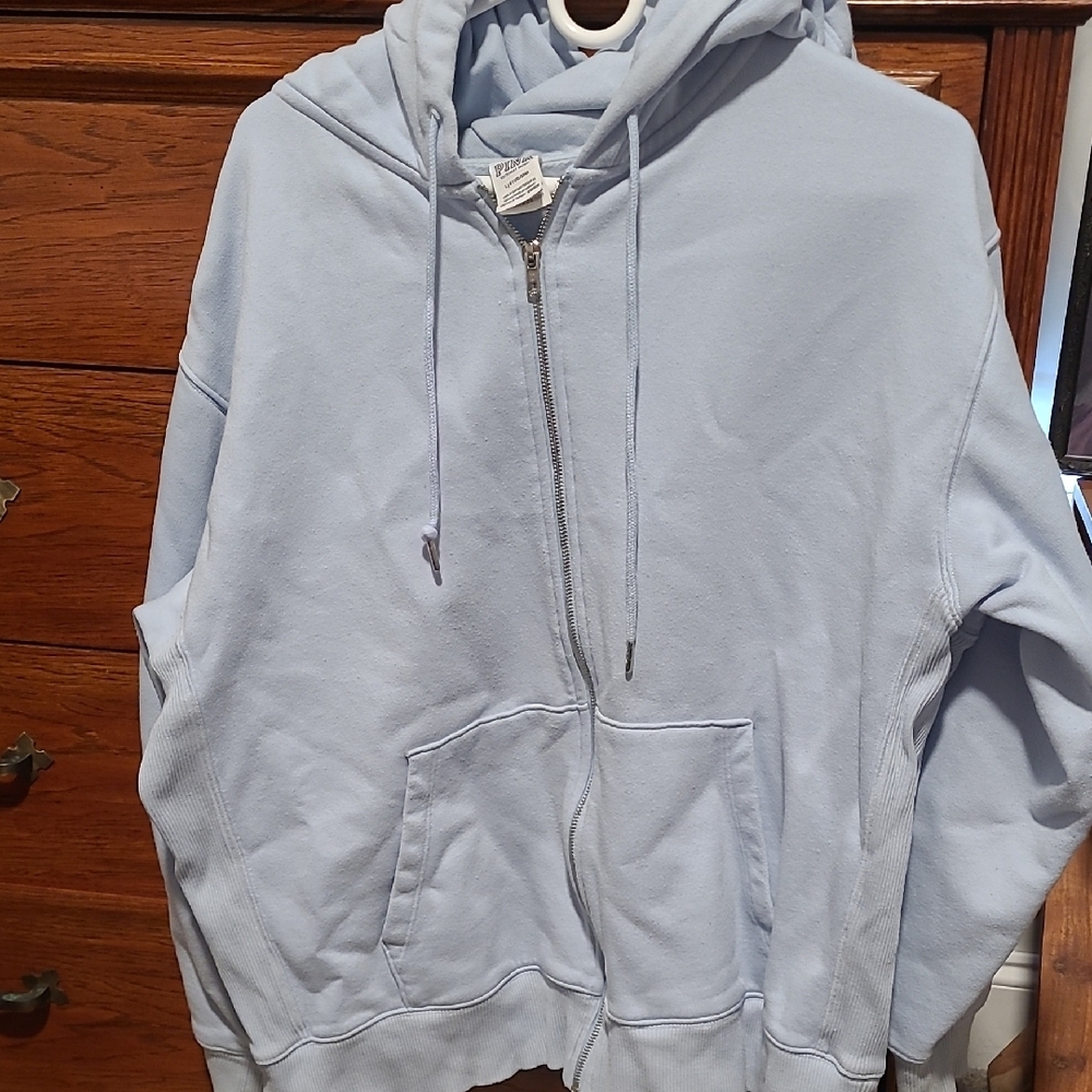 Light Blue Men's Hoodie Sweater